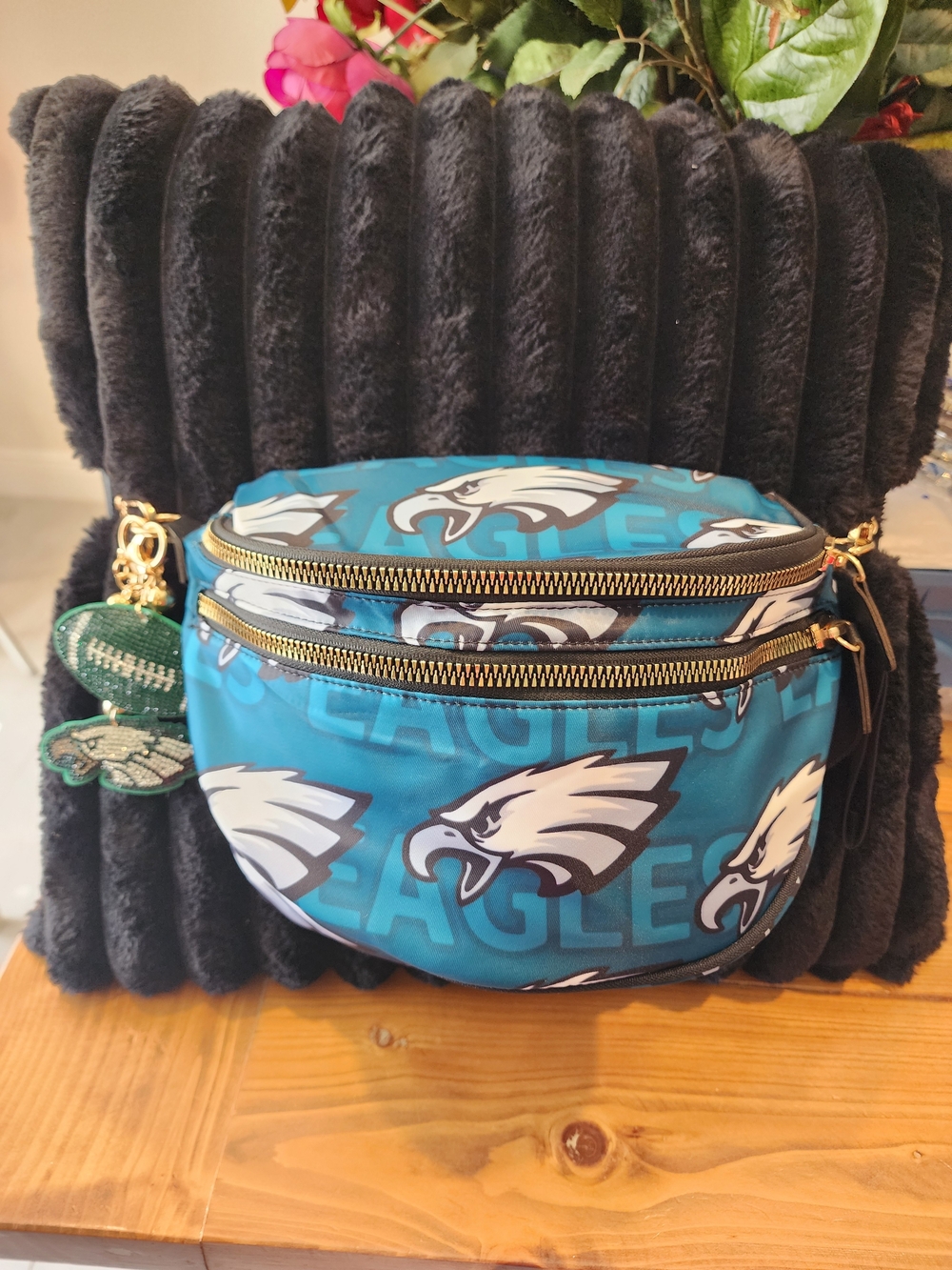 Philadelphia Eagles Teal Logo Crossbody Bag